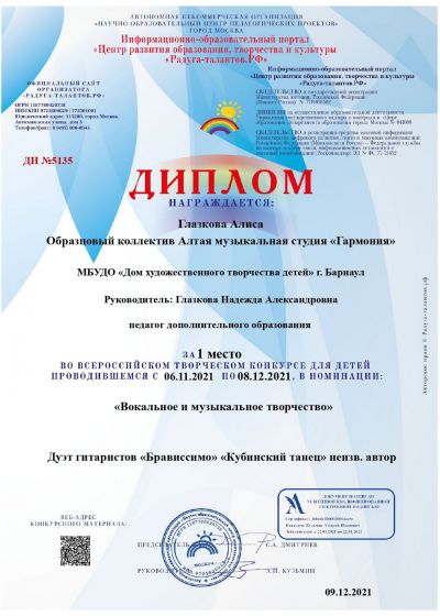 Достижения коллектива 2021-2022 учебный год