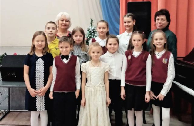 Новогодние концертные выступления в музыкальной студии