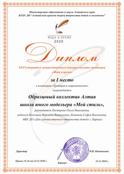 Мода и время