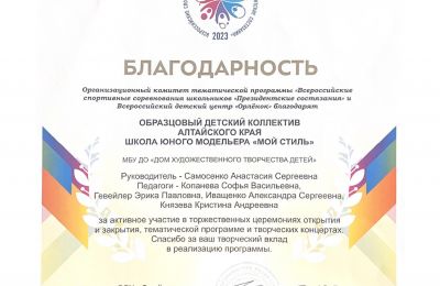 Достижения коллектива 2023-2024 учебный год