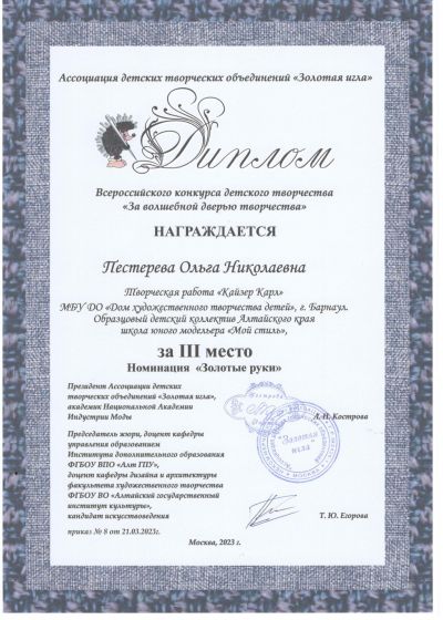 Достижения педагогов ШЮМ Мой стиль