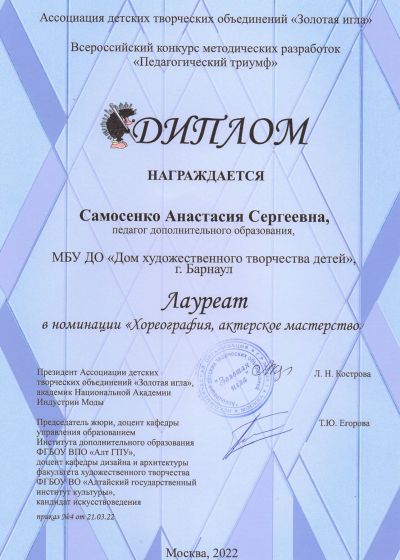Достижения педагогов ШЮМ Мой стиль