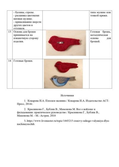 Брошь «Птица» в технике сухое валяние из шерсти