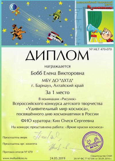 Достижения обучающихся студии изобразительного творчества «Палитра»Дома художественного творчества детей за 2018-2019 учебный год