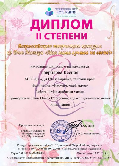 Достижения обучающихся студии изобразительного творчества «Палитра»Дома художественного творчества детей за 2018-2019 учебный год