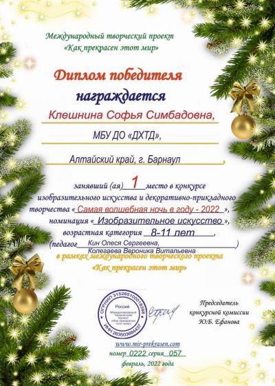 Достижение коллектива за 2021-2022 год