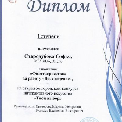 Дипломы и награды студии тележурналистики Панорама + за 2017-2018 учебный год