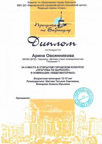 Победители в номинации 