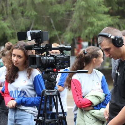 Студия тележурналистики «Панорама+» Дома художественного творчества детей города Барнаула  в краевом профильном лагере Российского движения школьников «Летний Фестиваль #РДШ22»