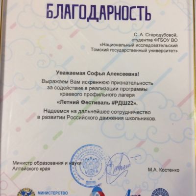 Студия тележурналистики «Панорама+» Дома художественного творчества детей города Барнаула  в краевом профильном лагере Российского движения школьников «Летний Фестиваль #РДШ22»