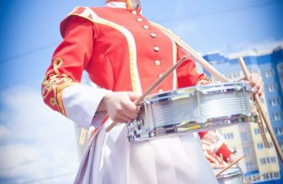 фотоотчет о Дне города ансамбля барабанщиц 