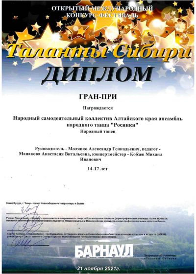 Достижения коллектива на фестивале «Морошка»