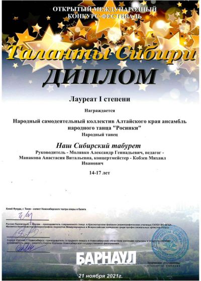 Достижения коллектива на фестивале «Морошка»