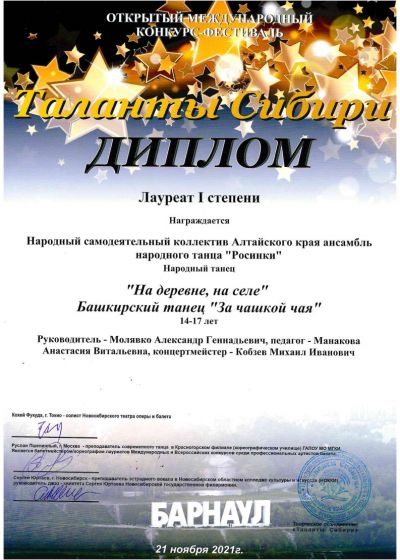 Достижения коллектива на фестивале «Морошка»