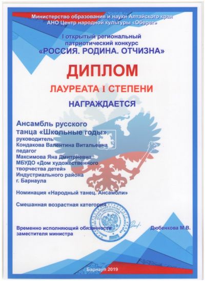 Достижения коллектива 2018-2019 учебный год