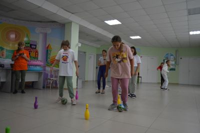 Игровая программа в подарок от коллег - профильного лагеря 