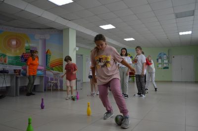 Игровая программа в подарок от коллег - профильного лагеря 