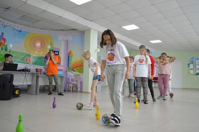 Игровая программа в подарок от коллег - профильного лагеря 