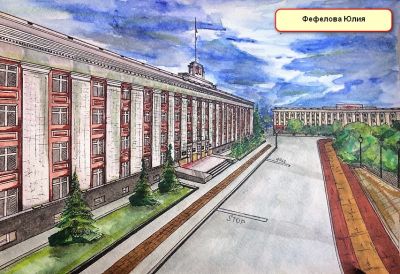 Выставка рисунков «Нарисуй этот мир», посвященная Дню города. ДХТД