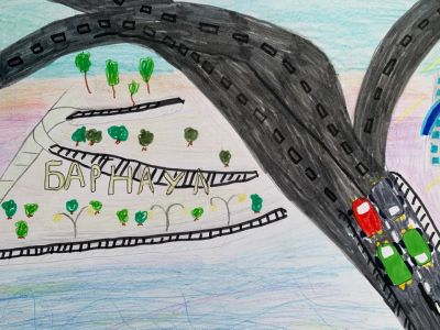 Выставка рисунков «Нарисуй этот мир», посвященная Дню города. ДХТД