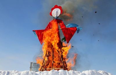 Коллективы Дома художественного творчества детей на масленичных гуляньях
