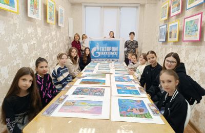 «Юные художники «Палитры» блеснули на выставке в Газпроме»
